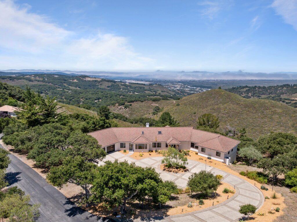 aerial view of Monterey Bay Recovery house