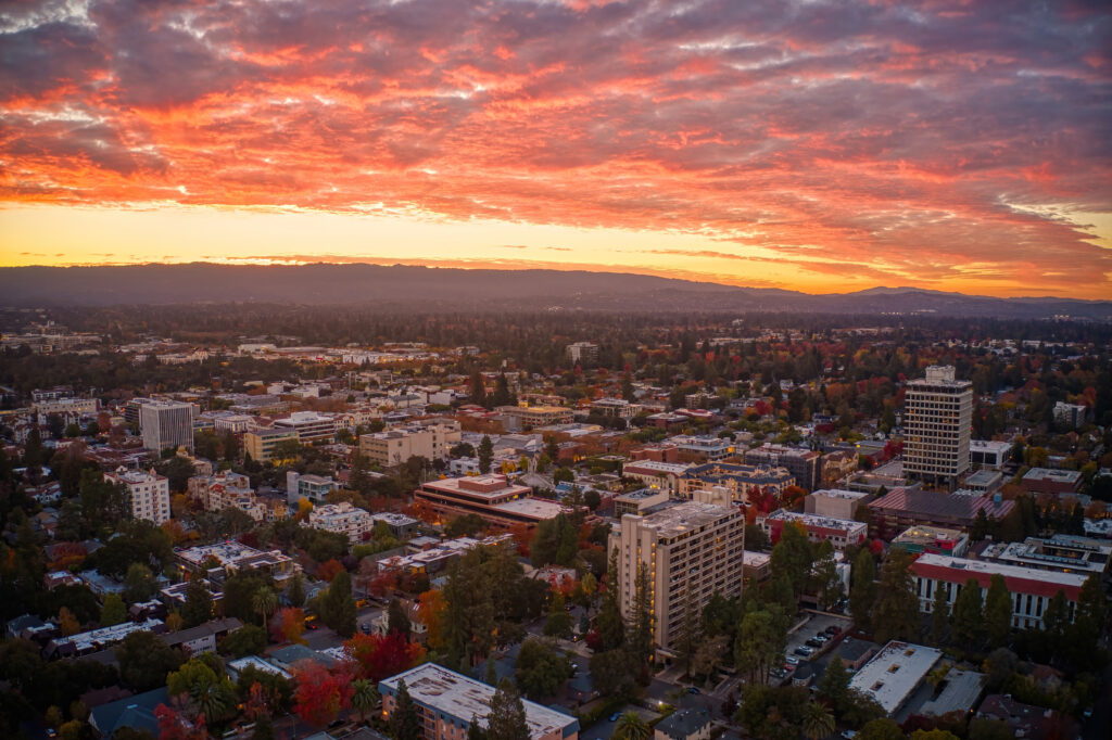 Aerial View of Palo Alto